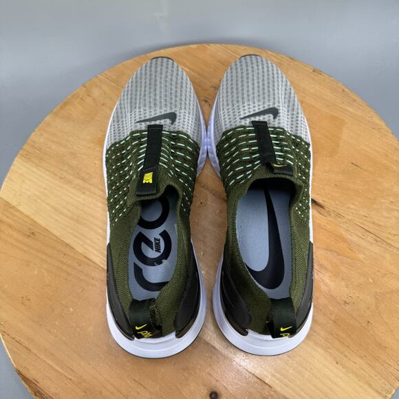 Nike React Phantom Run Flyknit 2 Men's Size 9.5 Running Shoes Green DX2311-300 - Picture 5 of 9